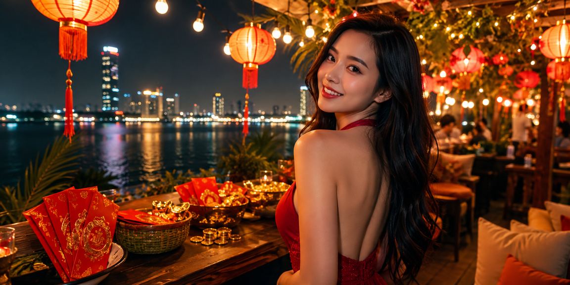 Phong bì đỏ may mắn và không khí chợ đêm Hà Nội gắn liền với khuyến mãi đặc biệt trên xshue